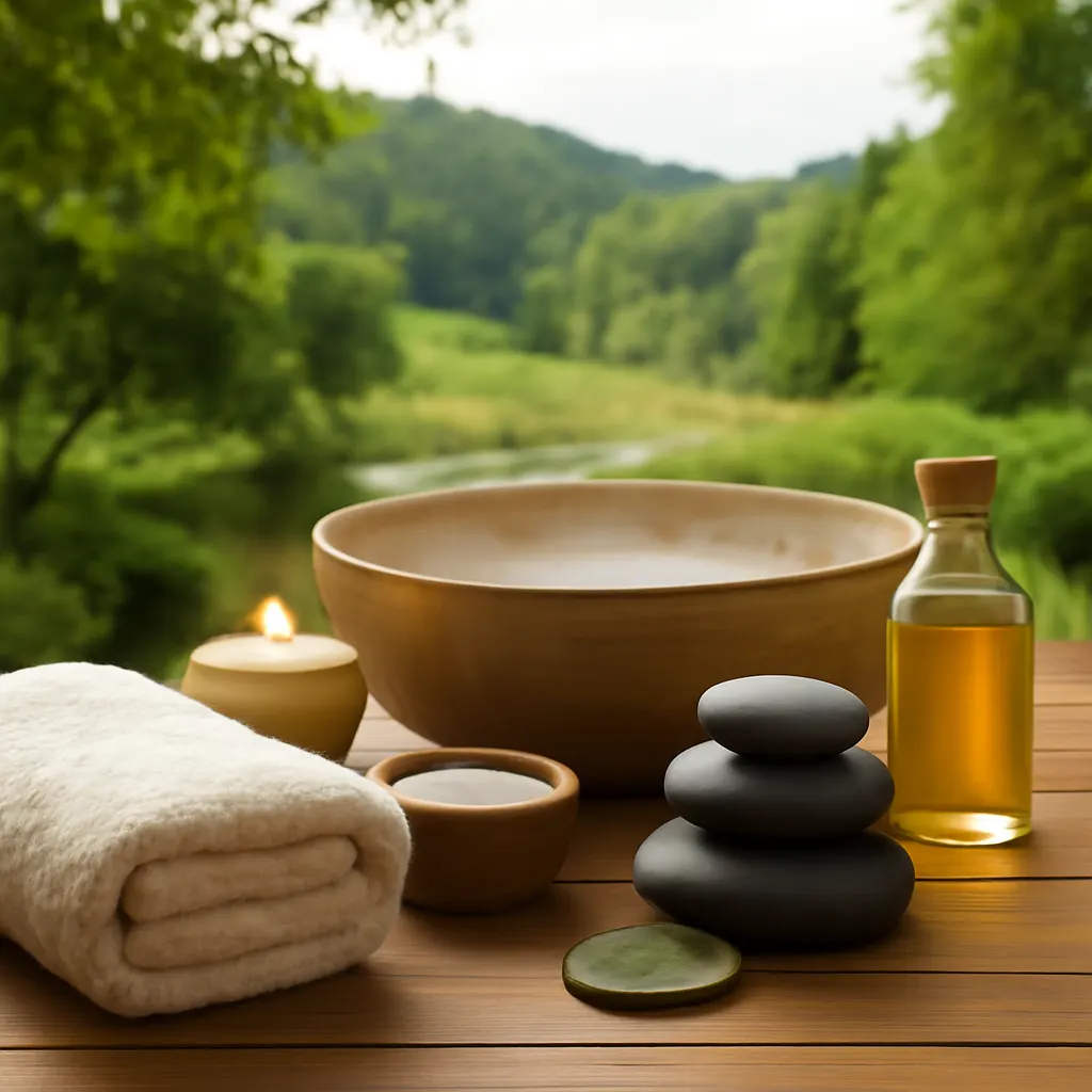 Ilustrace znázorňující téma: Lázně a wellness