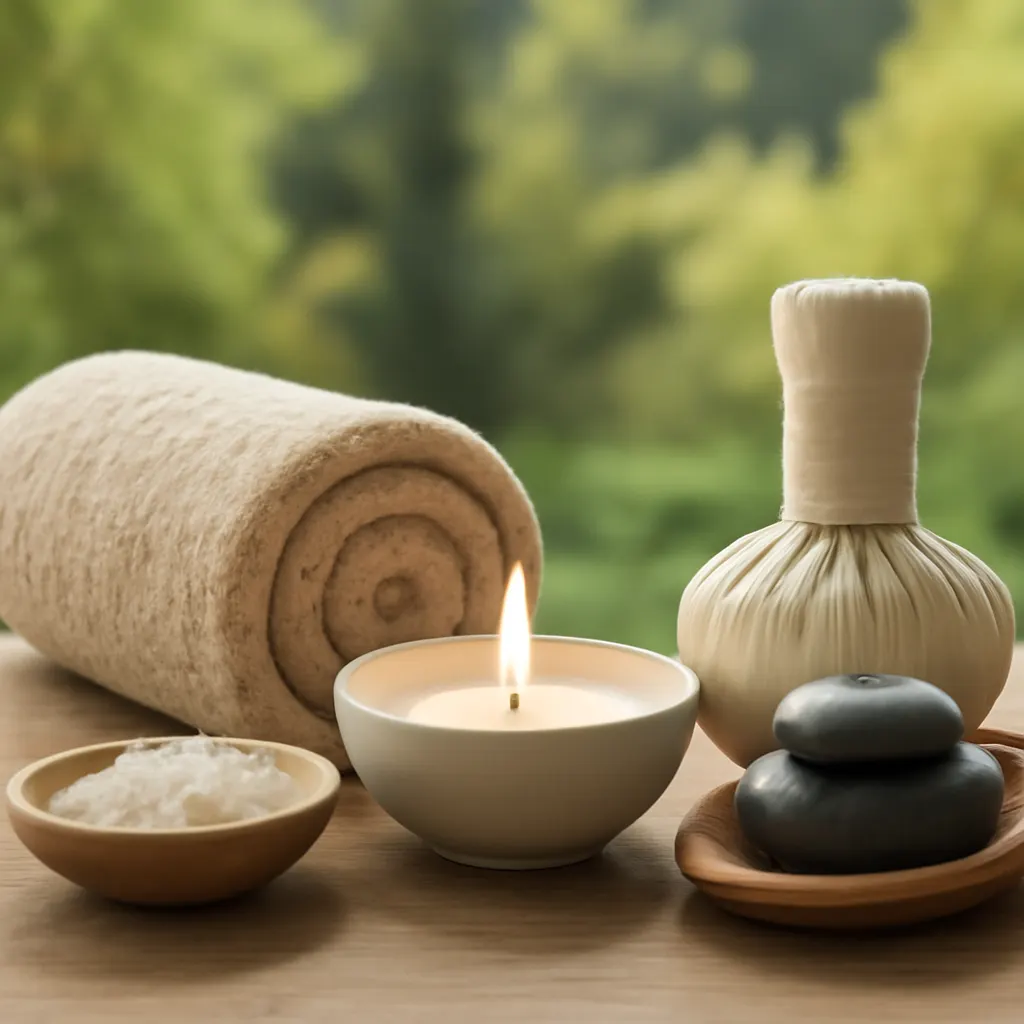 Ilustrace znázorňující téma: Zdraví a wellness