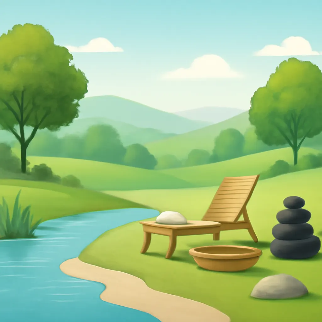 Ilustrace znázorňující téma: Lázně a wellness