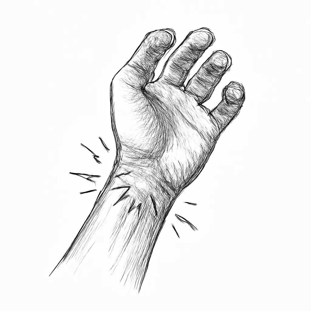 Ilustrace znázorňující téma: bolest