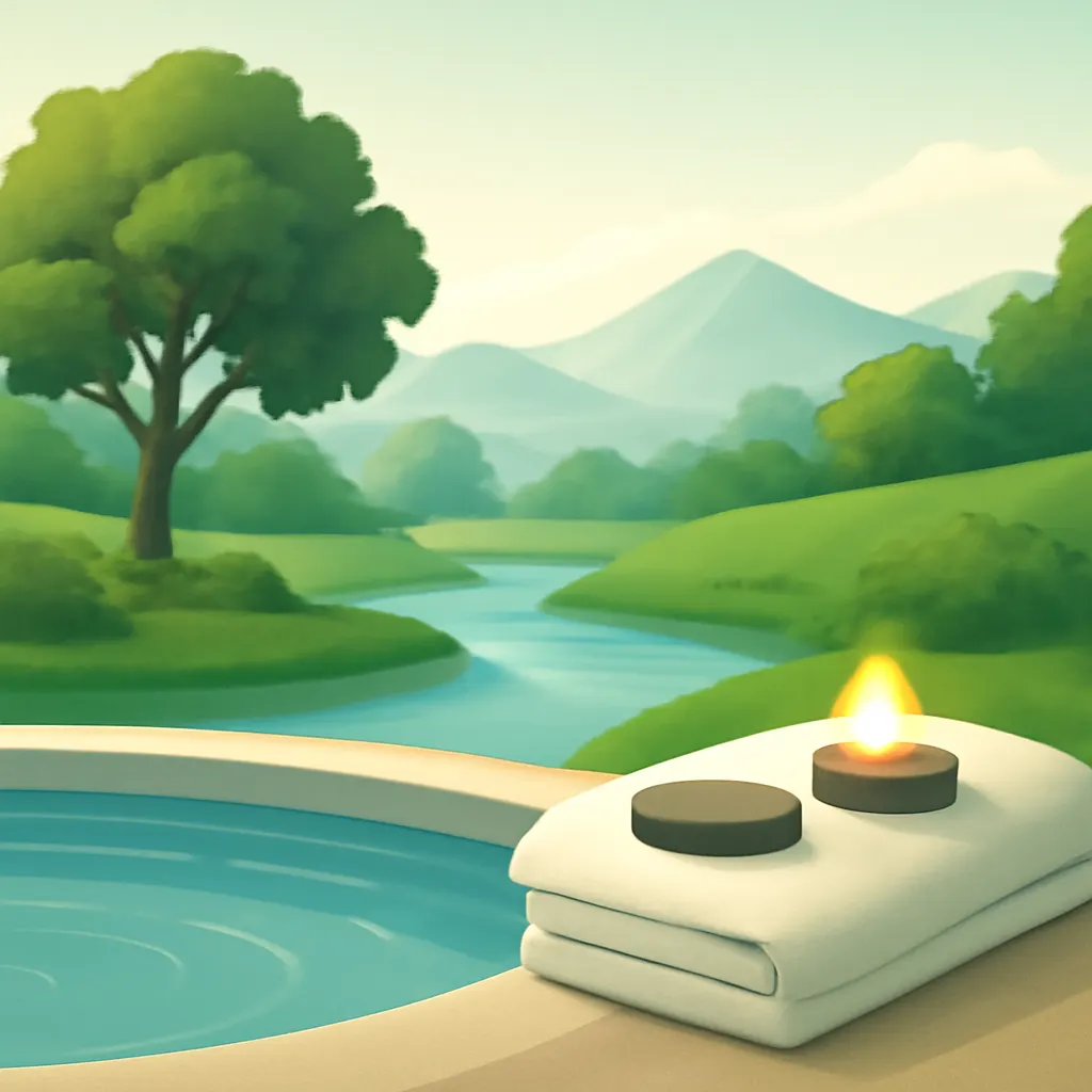 Ilustrace znázorňující téma: Zdraví a wellness
