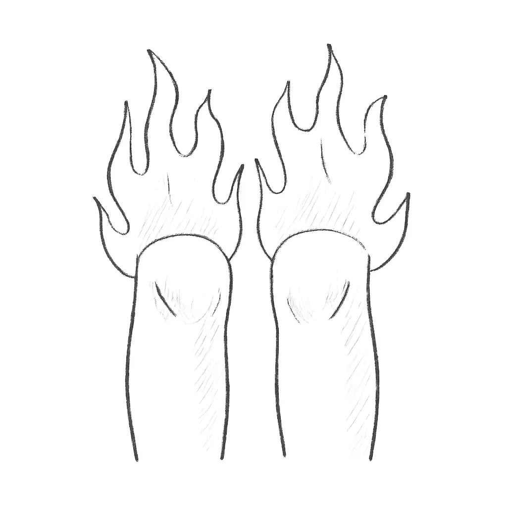 Ilustrace znázorňující téma: bolest